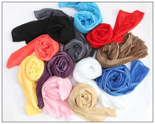   popular Women Girl long Soft Scarf Shawl Neckerchief gray  