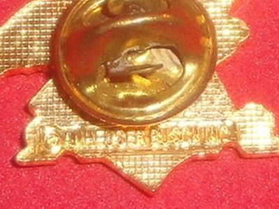 Anheuser Busch Beer Hat Pin Enamel Metal Vtg Licensed Eagle Pinback 