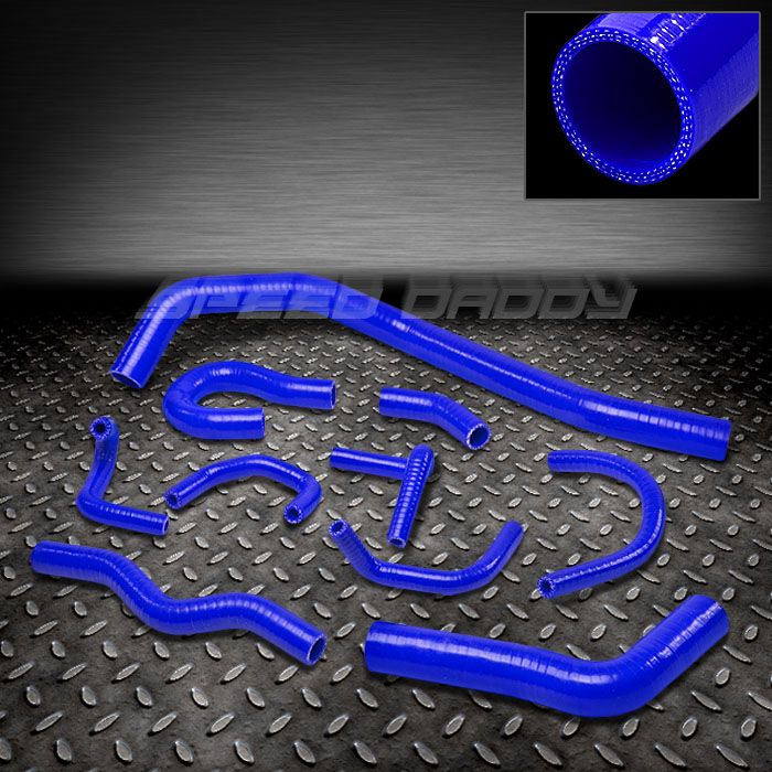   RADIATOR HOSE PIPE HI TEMP KIT 88 91 HONDA CIVIC/CRX/CR X D BLUE