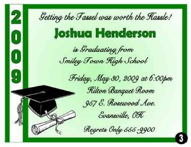 20 GRADUATION ANNOUNCEMENT INVITATIONS   ALL COLORS  