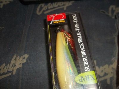 RAPALA 3 1/2 XRAP SUBWALK XRSB 9 RARE BONE CHARTREUSE SUBSURFACE WALK 