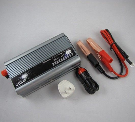 1000W 12V DC to 110V AC Car Truck Boat Power Inverter  