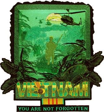 Veteran Jacket Patch Vietnam Not Forgotten 73039 (L)  