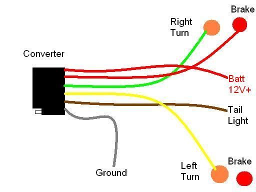 Trailer Light Isolated Power Supply Converter 5 to 4 wire PM32  