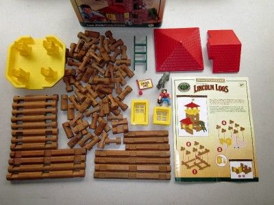 LINCOLN LOGS FRONTIER JUNCTION Set 100 Pcs. COMPLETE w/ Instructions 