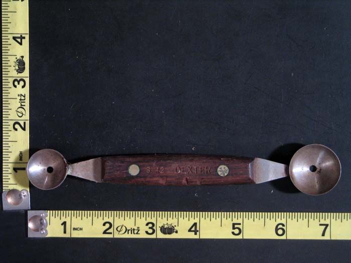 Vintage S42 Dexter Dark Wood Handled Melon Baller  