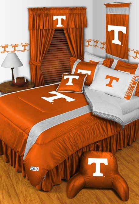 NCAA TENNESSEE VOLS VOLUNTEERS JERSEY MESH BEDDING SET  