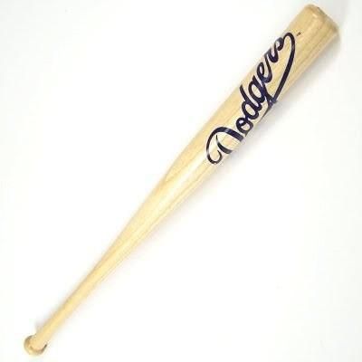 Los Angeles Dodgers Logo 18 Natural Mini Wood Baseball Bat