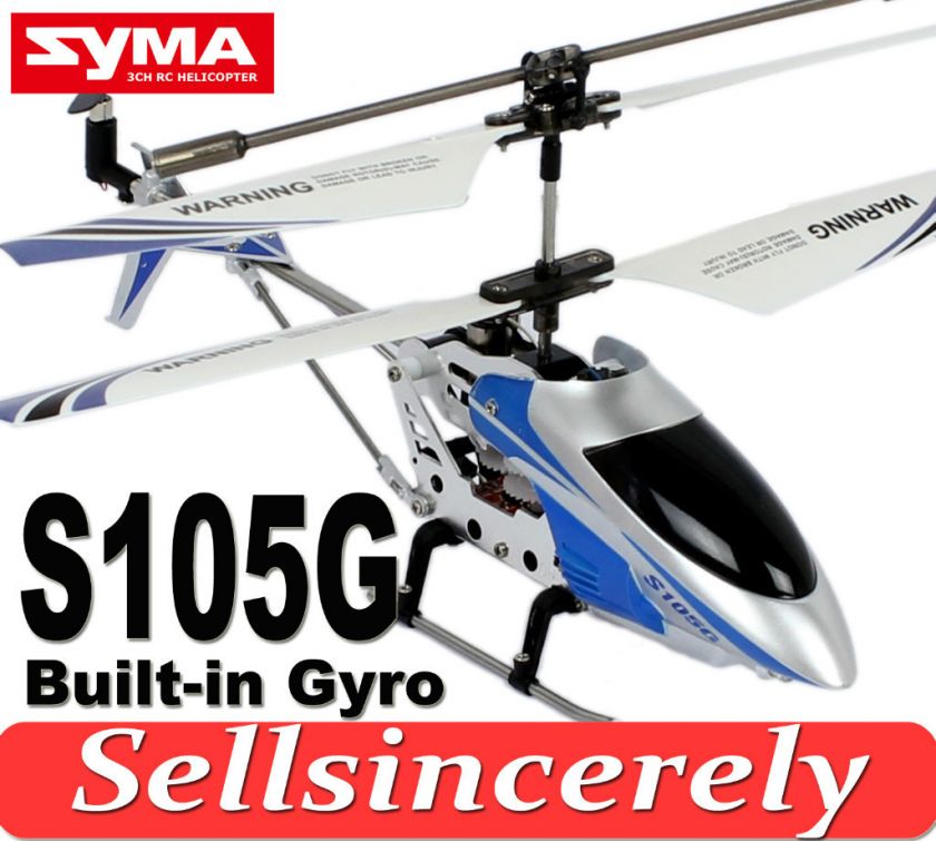 NEW SYMA 3CH MINI RC R/C GYRO S105   G METAL HELICOPTER  