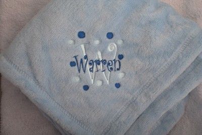 Personalized Monogrammed Baby Mini Security Blanket  