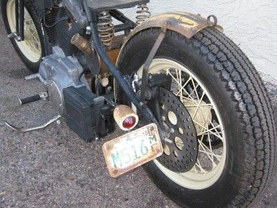 LICENSE PLATE BRACKET Brake Tail Light Bike Bobber  