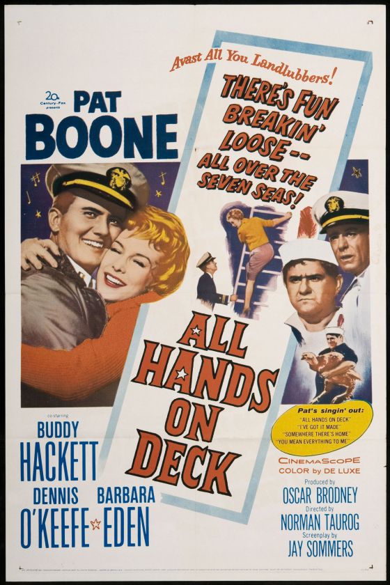 All Hands on Deck 1961 Orig Movie Poster Buddy Hackett  