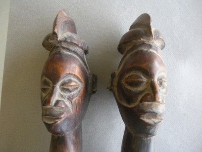 Twin headed double slit drum from Congo or Angola 22 in  