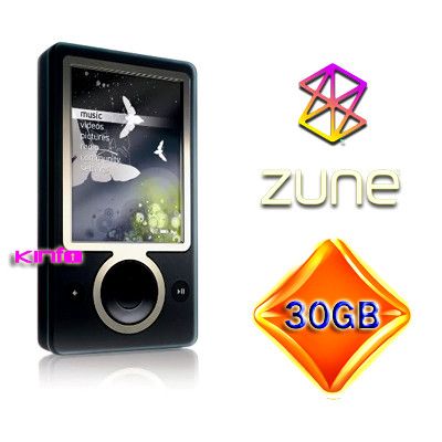 30GB digital media player stores up to 7,500 songs, 25,000 pictures or 