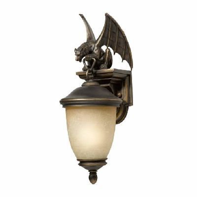   Gargoyle Outdoor Wall Lamp Lighting Fixture, Oil Rubbed Bronze  