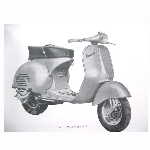 1958 to 1961 Vespa 150 GS Owners Manual ***IN ITALIAN***  