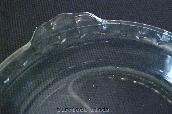 Pyrex Pie Dish Fluted Rim Clear Glass 9 228 Vintage  