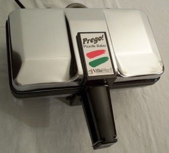 Prego Pizzelle Maker Baker NonStick Model 3600NS Italian Cookie Waffle 