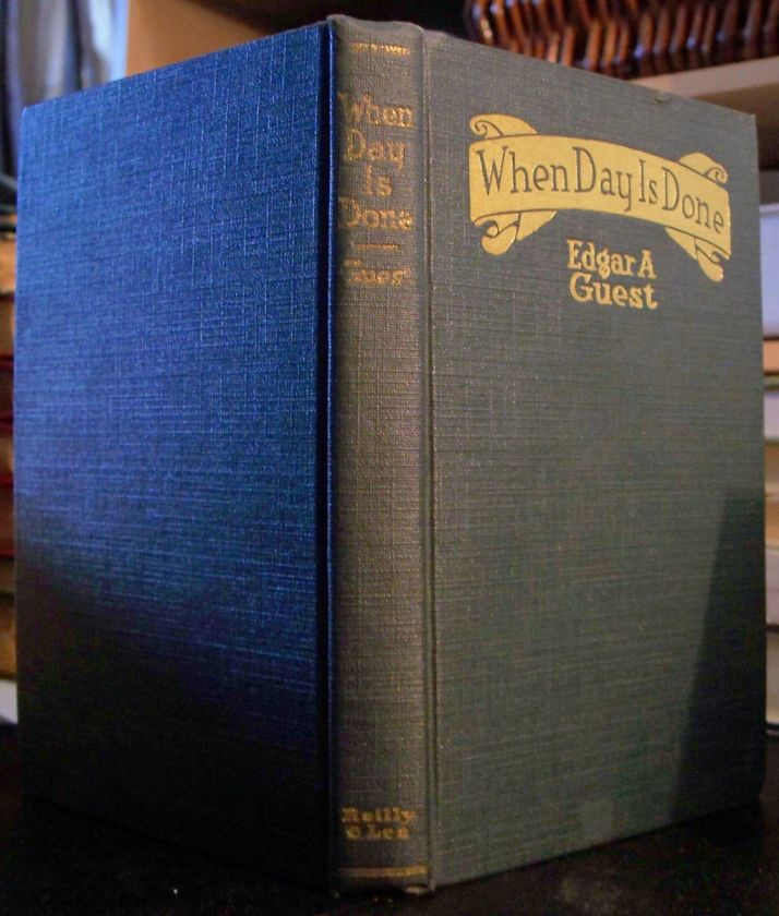   Edgar A Guest Hardcover 1921 Poetry DAMAGE SEE PHOTOS FREE ship  