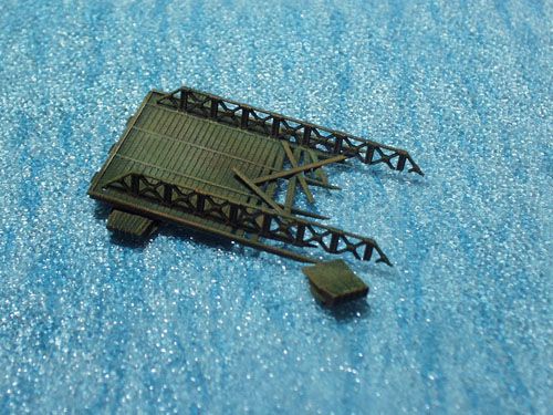 144 CGD modular bridge   Bombed Pontoon Bridge  