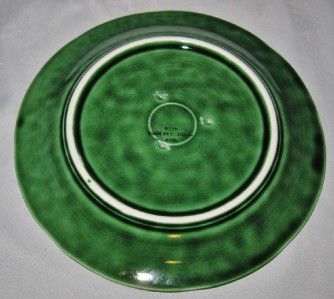 Portugal Secla Cabbage GREEN Salad Plate 8.5 Majolica  