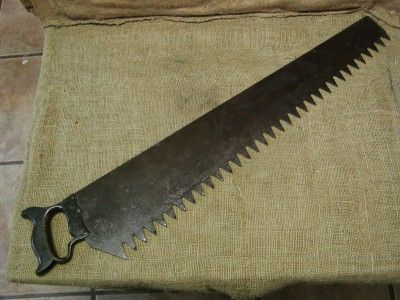 Vintage Ice Saw  Antique Saws Old Tool Iron Snow 6205  