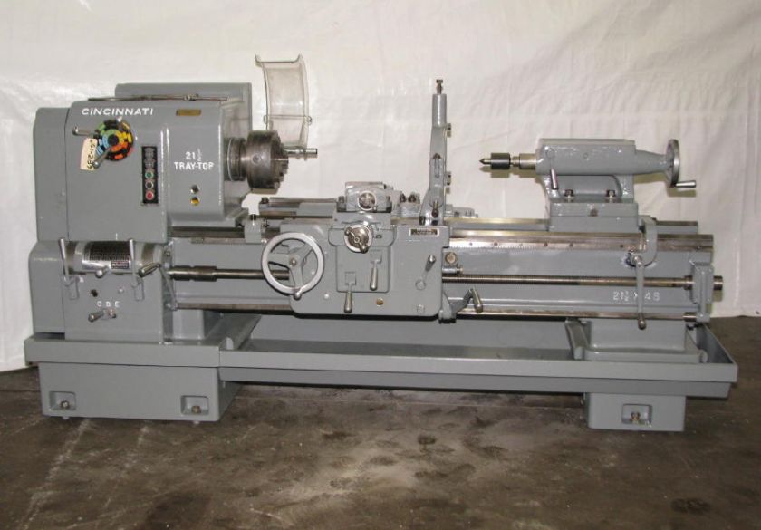 Cincinnati 21 1/2 Tray Top Engine Lathe  