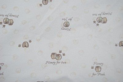   Winnie the Pooh Honey for Two Mini Security Blanket Lovey white satin