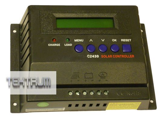 SOLAR PANEL CHARGE CONTROLLER LCD DISPLAY 30A 12V/24V  