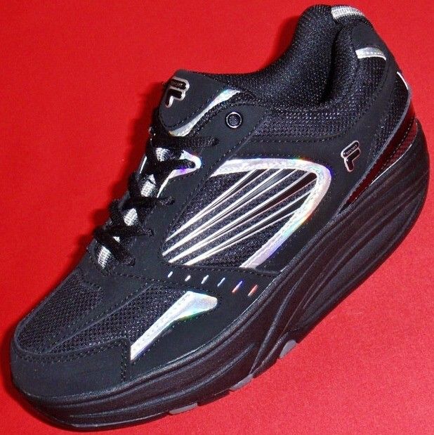 NEW Womens Black/Silver FILA FIT WALK N SCULPT Athletic Fitness 