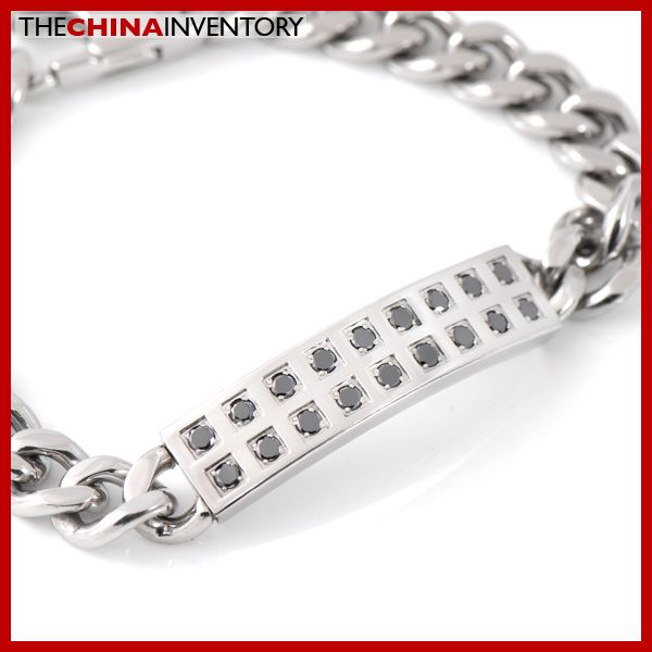 MEN 8 STAINLESS STEEL CURB CHAIN BRACELET B3002  