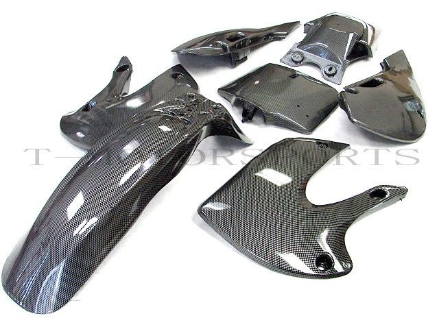 KAWASAKI CARBON PLASTIC KLX DRZ KLX110 110 KX FAIRING  