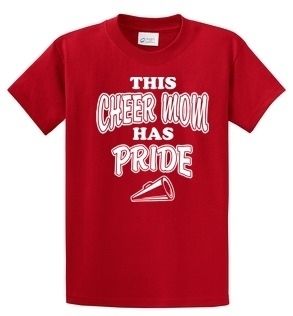 RIVERHEADS GLADIATORS CHEER MOM/DAD Short Sleeve T Shirts RED  