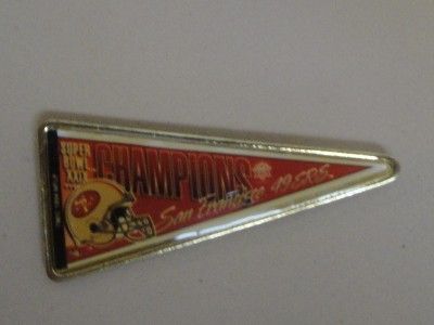   49ers Super Bowl XXIX 29 Champions Pennant Pin NFL Wincraft USA  